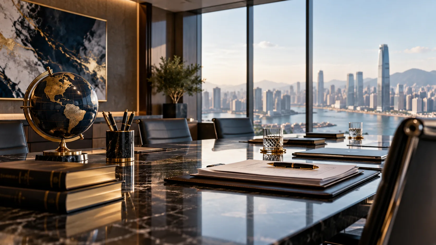 Premium corporate advisory boardroom